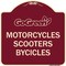 Signmission Go Green Go Green Motorcycles Scooters Bicycles Heavy-Gauge Aluminum Sign, 18" x 18", BU-1818-23934 A-DES-BU-1818-23934 - alternate 1